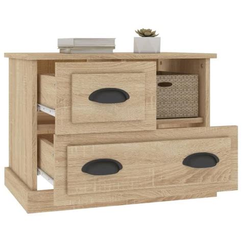 Table De Chevet Ch Ne Sonoma X X Cm Salalis Sp Cdiscount