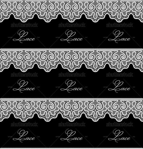 17 White Lace Vector Images White Lace Border Vector Image Free