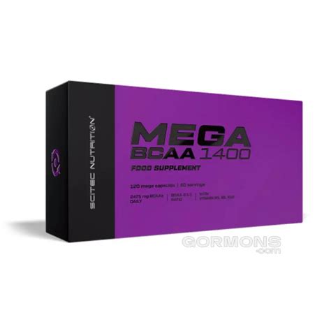 Buy Амінокислота Scitec Nutrition Mega BCAA 1400 120 caps Scitec