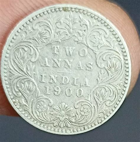 Queen Victoria Qv India Two Anna Coin Of Rare Year Bidcurios