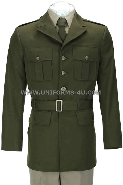 Us Army Male Army Green Service Uniform Agsu Coat