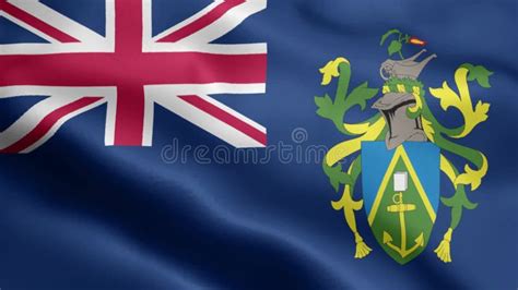 Pitcairn Islands Flag Video Waving In Wind Pitcairn Islands Flag Wave