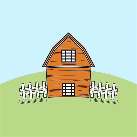 Premium Vector Farmhouse Vector Illustration Design