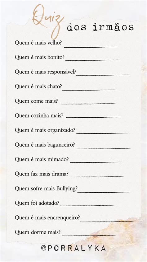 Quiz Dos Irm Os