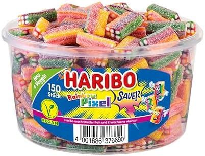 Amazon Haribo Rainbow Pixel Sour 150 Pcs