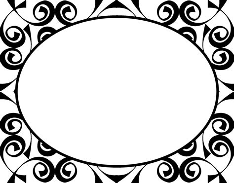 Classic Thin Black Frame Ornament 56701461 Vector Art at Vecteezy