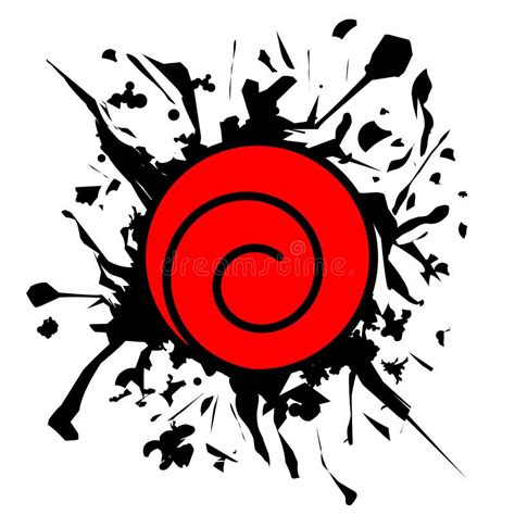 Naruto Ist Das Symbol Der Ninja Des Uzumaki Clans Vektor Abbildung