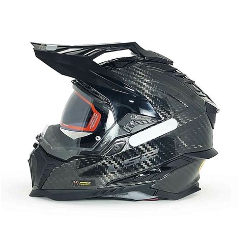 Capacete LS2 Explorer MX 701 Solid Carbon