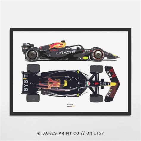 Red Bull Formula 1 Poster Digital Download Max Verstappen Print F1 Wall ...