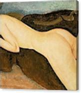 Reclining Nude From The Back Painting By Amedeo Modigliani Fine Art