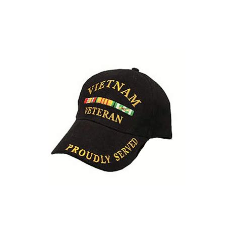 Vietnam Veteran Proudly Served Embroidered Cap Vietnam Veteran Caps