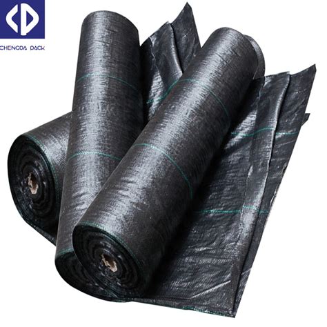 Environmental Protection Customized Color Black White Pp Woven Weedmat