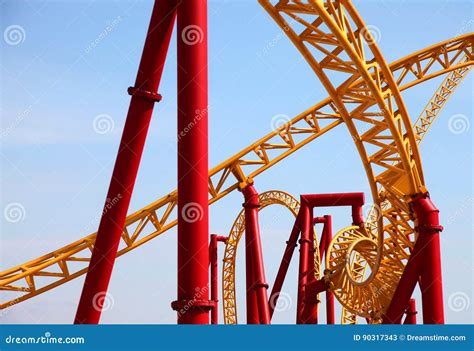 Extreme Attraction Roller Coasters Editorial Stock Photo - Image of sochi, industry: 90317343