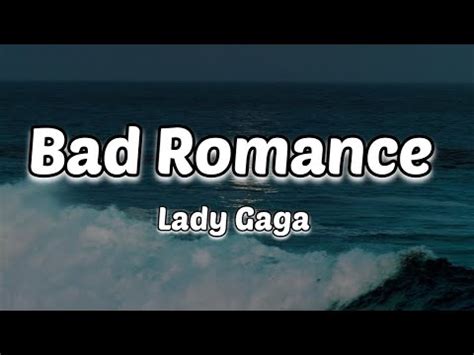 Lady Gaga Bad Romance Lyrics YouTube