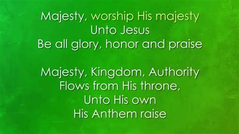 Majesty, Worship His Majesty // Karaoke + Lyrics - YouTube