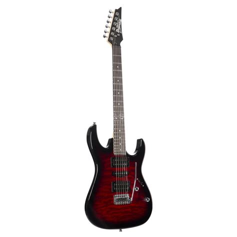 Ibanez Gio Grx Qa Trb Transparent Red Burst Music Store Professional