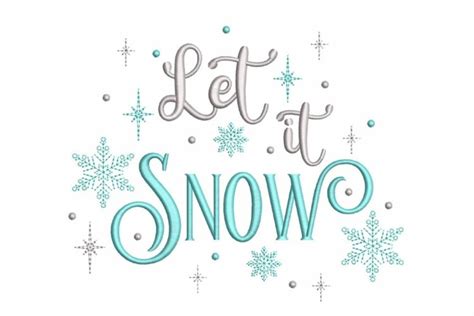 Let It Snow Embroidery Design 2318060