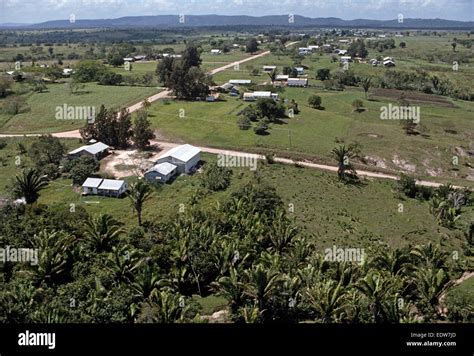 Spanish Lookout Farms In Mennonite Settlement From The Air Belize