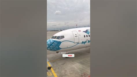 Garuda Indonesia Pakai Masker Boeing 737 800ng Pk Gfk Youtube