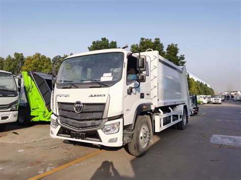 Customized FOTON AUMAN 4 2 15CBM Compressed Garbage Truck For