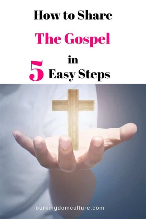 How To Share The Gospel In 5 Easy Steps Our Kingdom Culture Gospel