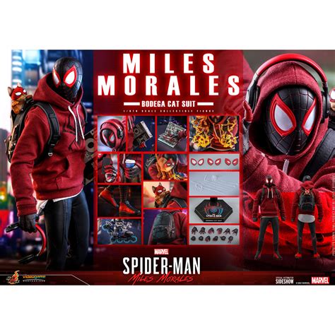 Marvel Miles Morales Bodega Cat Suit 1 6 Scale Figure Hot Toys 908143