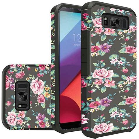 Samsung Galaxy S8 Active Case By Insten Tropical Flowers Dual Layer