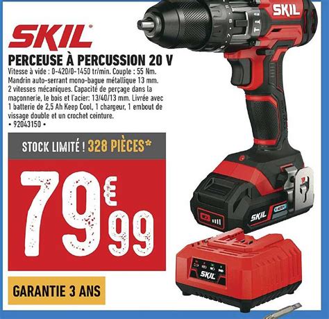 Promo Perceuse à Percussion 20 V Skil chez Brico Cash iCatalogue fr