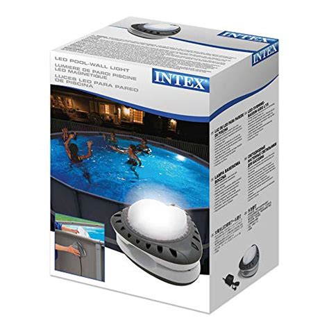 Intex Piscine Lampe sans fil Spot de piscine LED magnétique