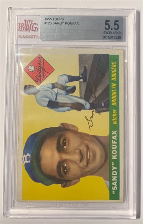 1955 Topps 123 Sandy Koufax Rookie Card BVG 5 5 EBay