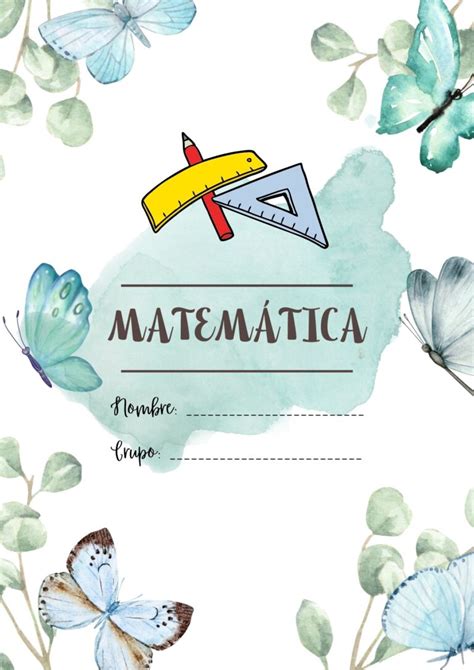 Portadas De Matematica Para Trabajos Academicos