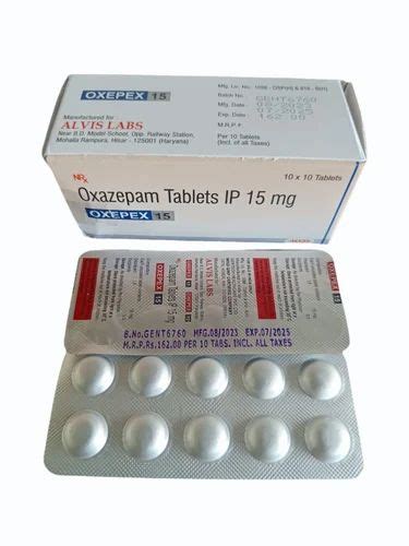 Oxazepam 15 Mg Tablet At Rs 1620 Box Alepam In Hisar ID 2852851354997