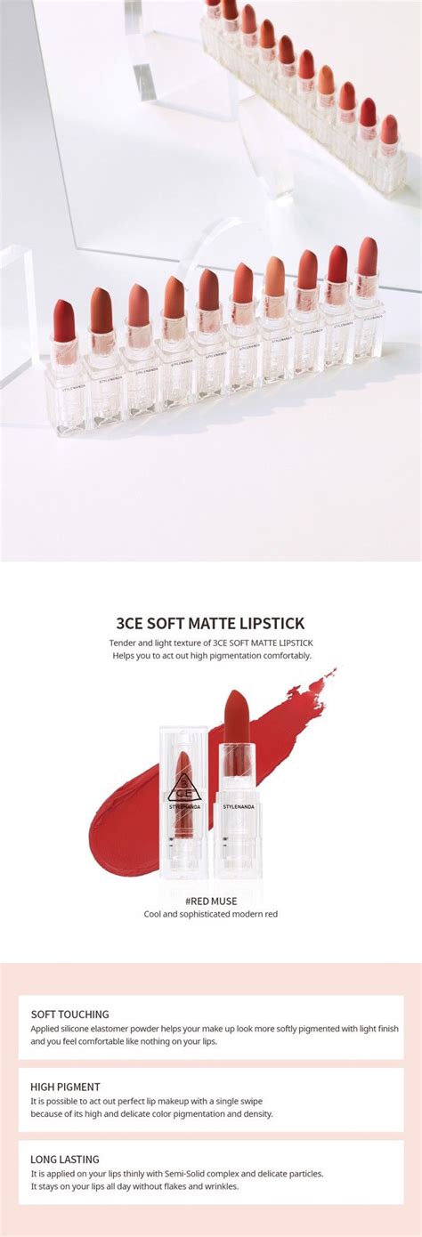 Son 3ce Soft Matte Red Muse Thế Giới Son Môi