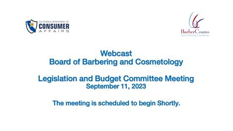 California Board Of Barbering And Cosmetology Legislation And Budget