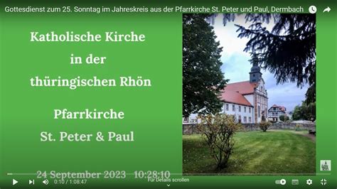 Vorabendmesse Zum Sonntag Im Jahreskreis Aus Der Pfarrkirche St