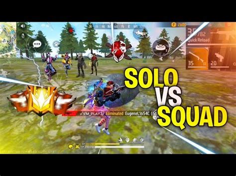 Unstoppable Headshots In Solo Vs Squad Free Fire Gameplay