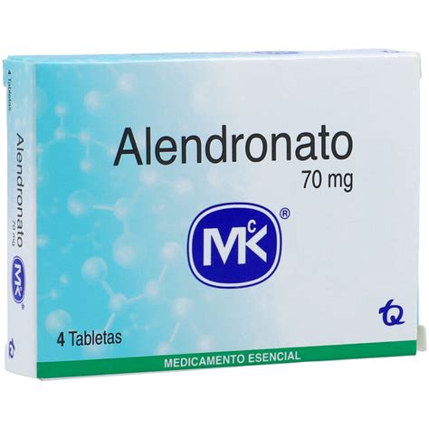 ALENDRONATO 70mg 4 Tabletas MK Drogas Exito