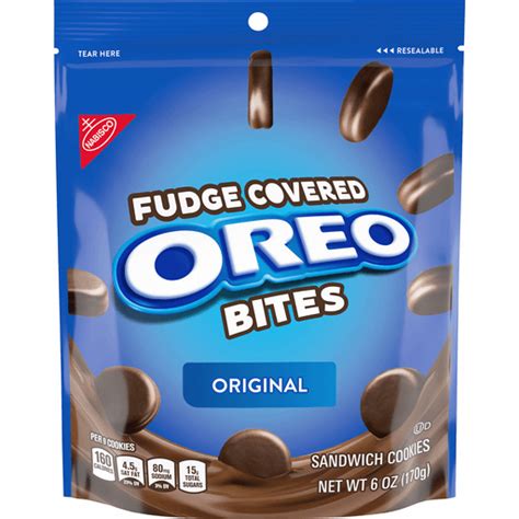 Nabisco Oreo Thin Bites Fudge Dipped Original Crme Cookies Foodtown