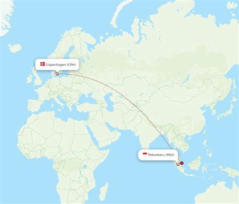 All Flight Routes From Pekanbaru To Copenhagen PKU To CPH Flight Routes