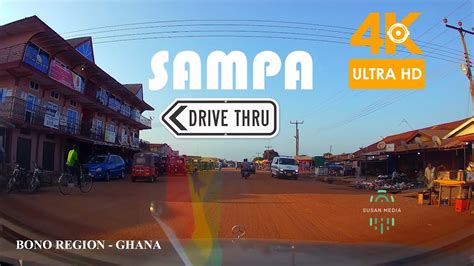 Sampa Drive Tour In The Jaman North District Bono Region Of Ghana 4k