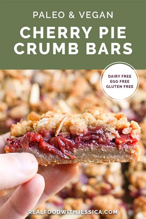 Paleo Cherry Pie Crumb Bars Artofit