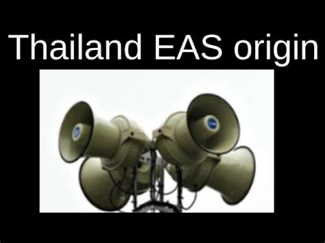 Thailand EAS Alarm Origin YouTube