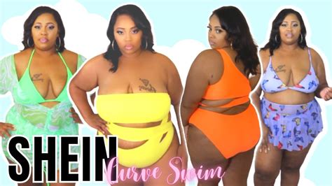 Coming In Hot 🔥 Shein Curve Plus Size Swimsuit Try On Haul ⎮ My 1st