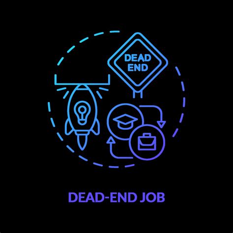 Dead end job concept icon 2389790 Vector Art at Vecteezy