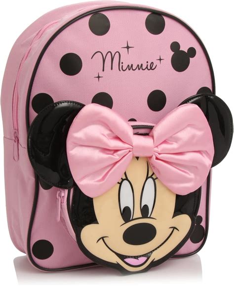 Disney Minnie Mouse Sac Dos Rose Noir Amazon Fr V Tements Et