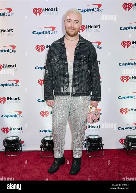 Washington D C Usa December Sam Smith Poses At Hot S Iheartradio Jingle Ball