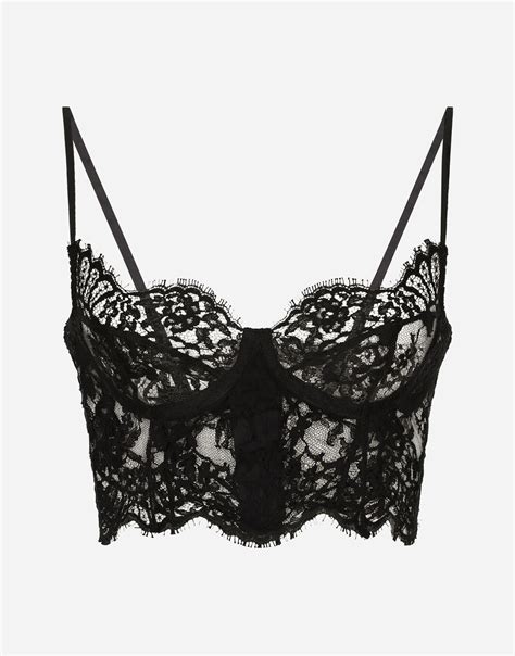 Lace Balconette Bralette In Black For Women Dolceandgabbana® Us