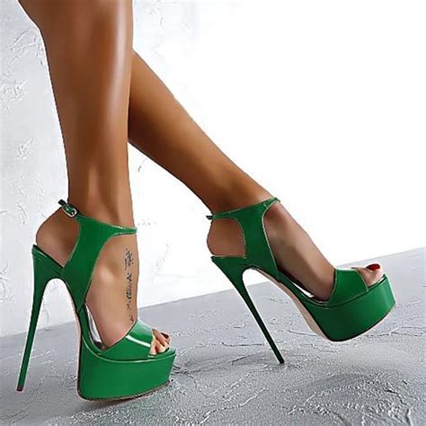 Peep Toe 16cm High Heels Sandals Women Shoes Heels