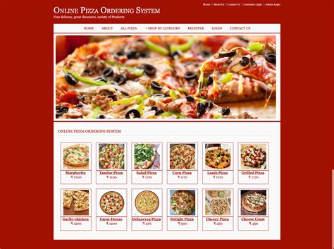 Online Pizza Ordering System Java Jsp Mysql Mini Project Freeprojectz