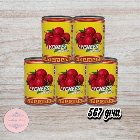 Jual Lychees In Syrup Ikps Leci Kaleng Lychees In Can Grm Shopee